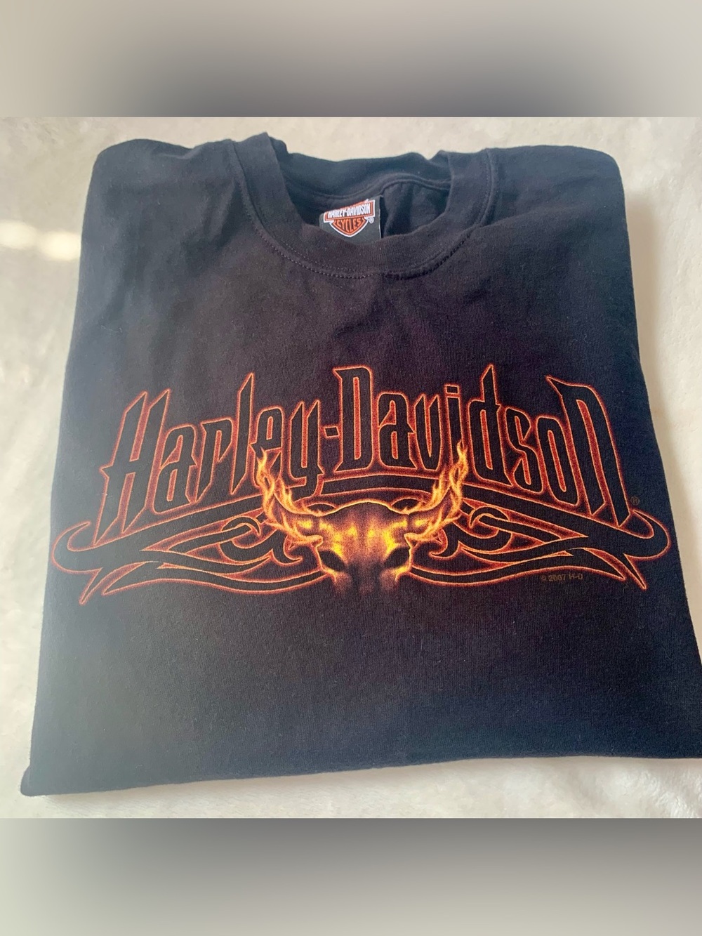 Harley-Davidson Men’s Black Graphic Logo T-Shirt Size Large
